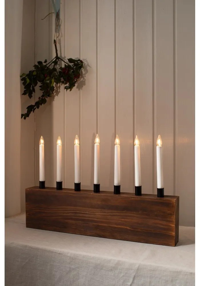 Barna karácsonyi fénydekoráció Albero – Markslöjd