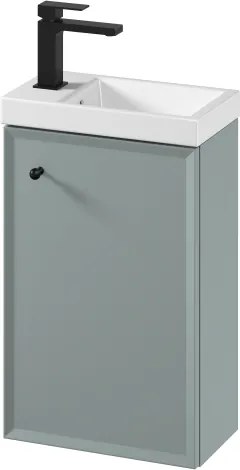 Cersanit S801-570 -Falra szerelhető fürdőszobai szekrény mosdóval MILLE 40x22 cm menta