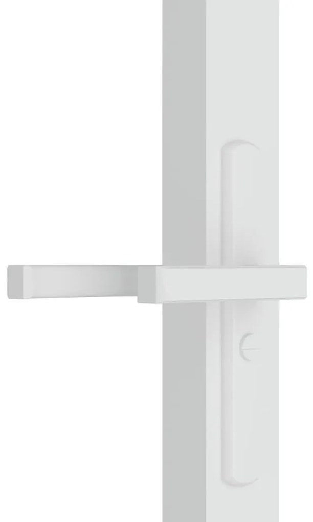 Fehér ESG üveg és alumínium beltéri ajtó 76 x 201,5 cm