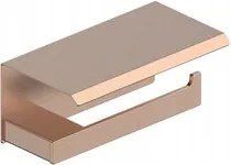 Kfa Wc-papír Tartó Polccal, Pvd Brushed Rose Gold