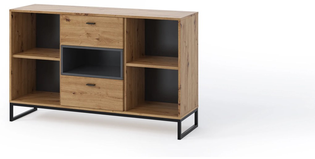 Komód Oliver K2D2SZ (fehér + artisan tölgy). 1051817