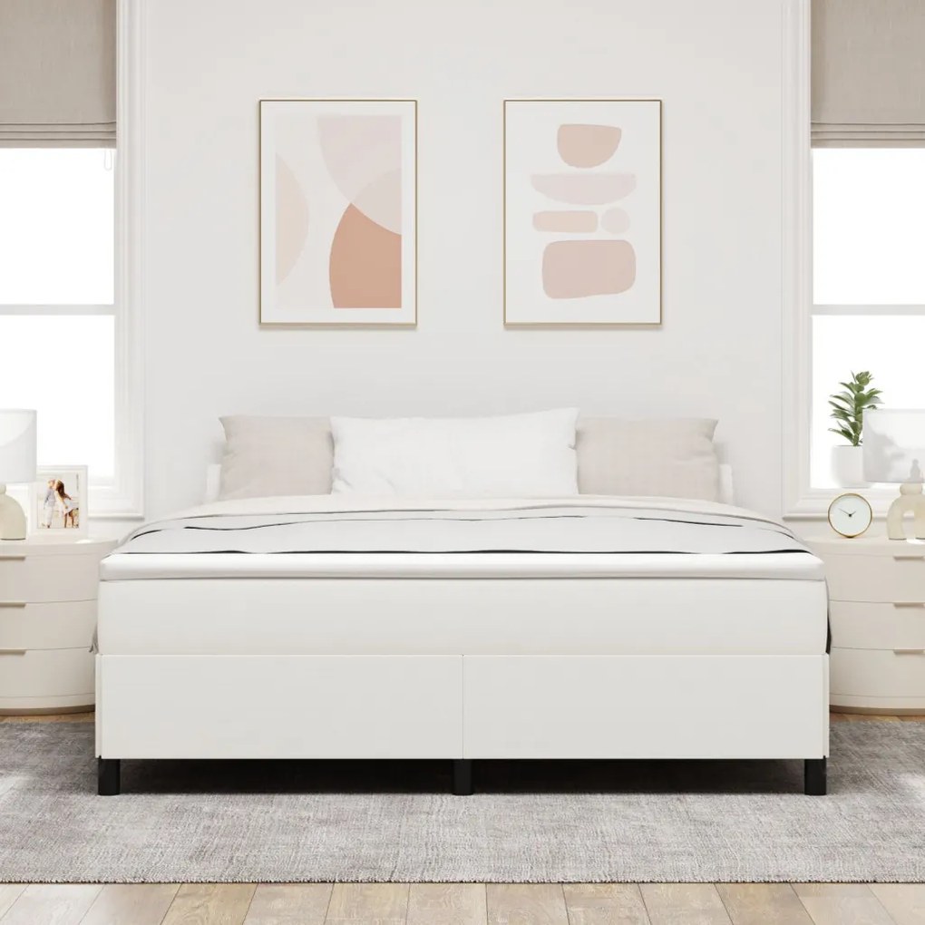 Ágykeret Krém 180x200 cm Corduroy Szövet