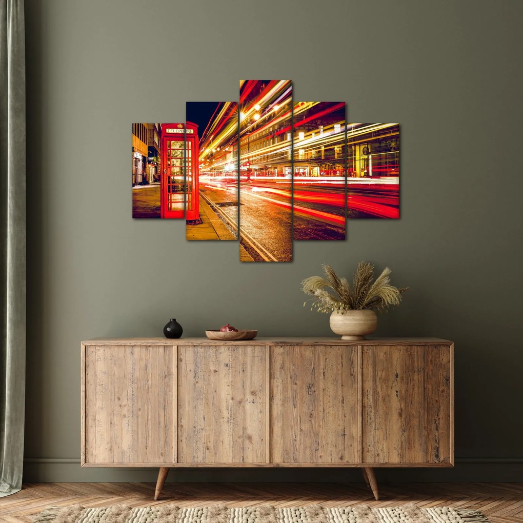 Kép - piros telefonfülke (150x105 cm)
