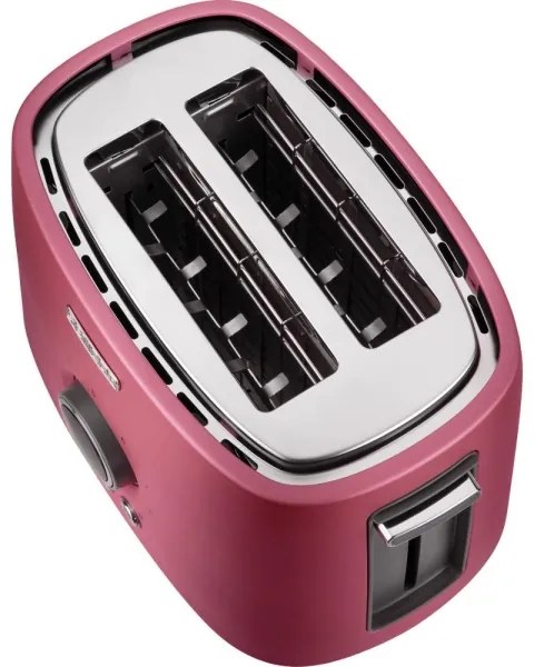 Sencor - Kétnyílásos kenyérpirító melegítőrácssal 1000W/230V rózsaszín