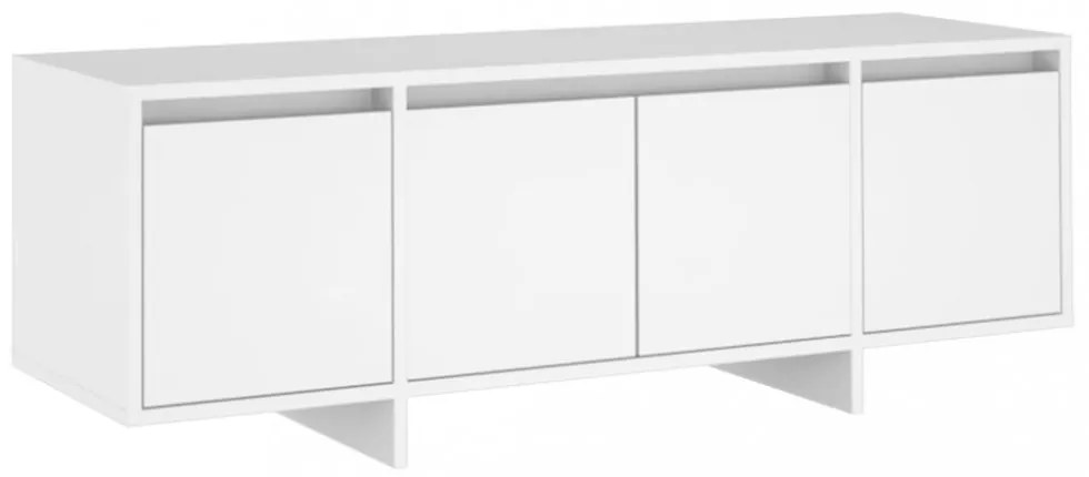 fehér szerelt fa TV-szekrény 120 x 30 x 40,5 cm