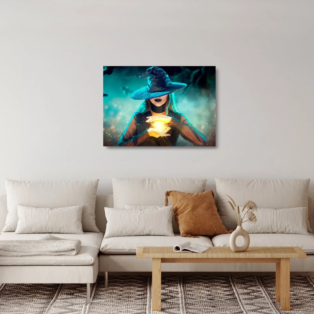 Boszorkány képe (üvegen) (70x50 cm)