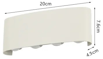 Brilagi - LED kültéri fali világítótest FLAREBOX LED/8W/230V fehér IP65