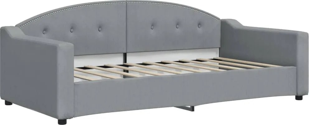 vidaXL világosszürke szövet kanapéágy 90 x 190 cm