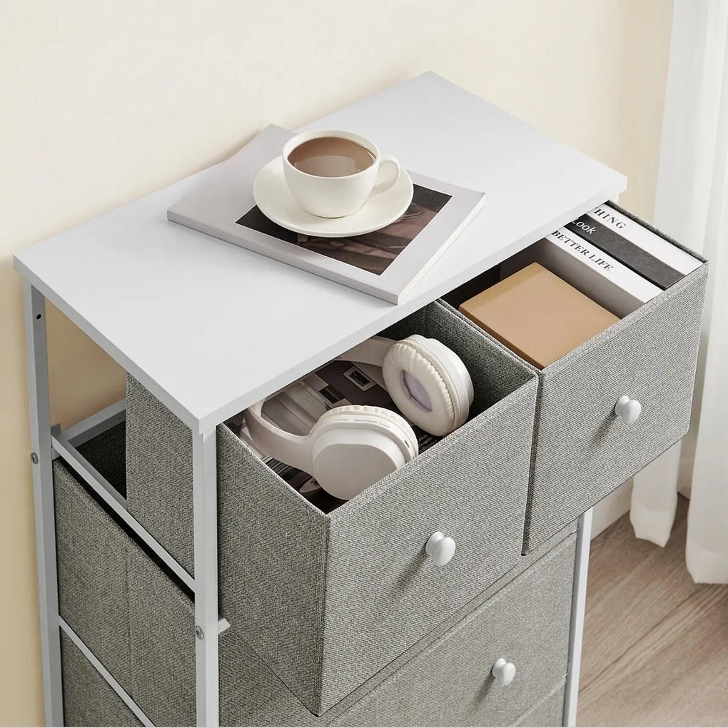 E1051 GREY komód, 56 cm, M