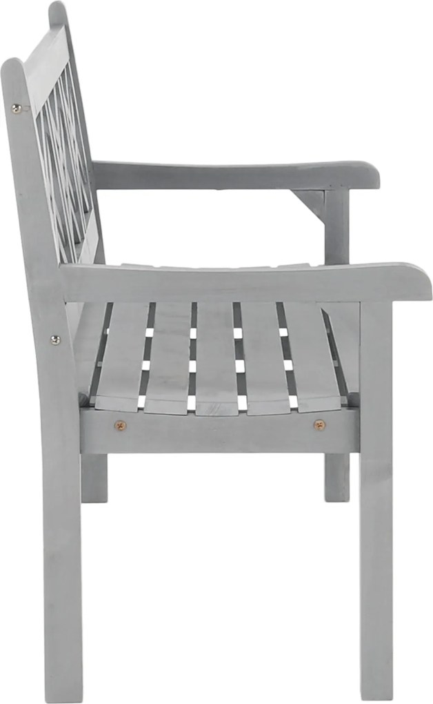 Fából készült kerti pad, szürke, 150 cm, FABLA