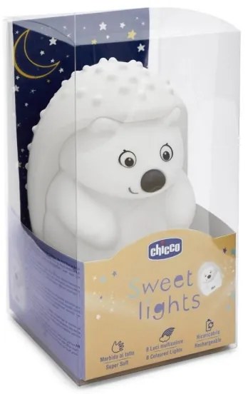 Chicco - Gyermek éjjeli lámpa SWEET LIGHTS sün