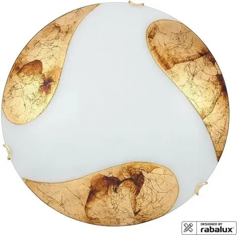 Rabalux beltéri mennyezeti lámpa e27 2x60w fehér/arany art gold