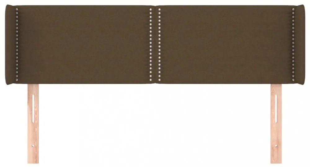 sötétbarna szövet fejtámla 147x16x78/88 cm