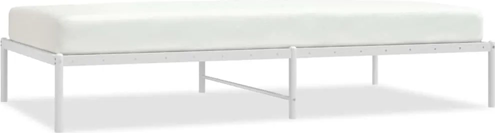vidaXL fehér fém ágykeret 107x203 cm