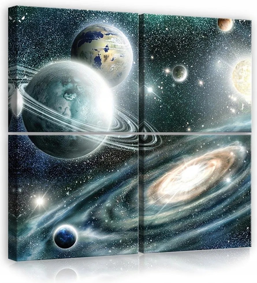 Vászonkép 50x50 Kozmosz galaxis bolygók csillagok univerzum tér