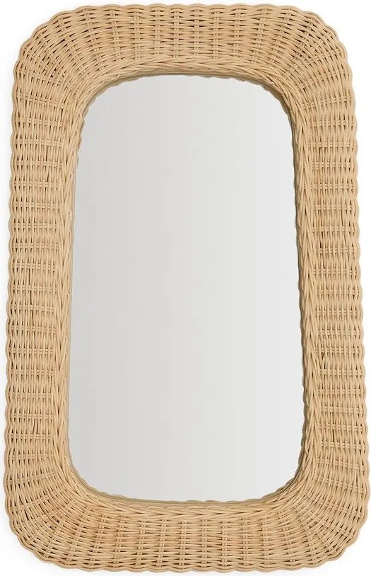 Fali tükör rattan kerettel 38x59 cm Zilna – Kave Home
