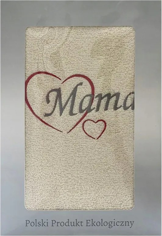 Ajándék anyának törölköző 70x140 Anya szívecskék dobozban anyák napjára