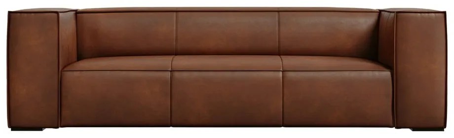 Konyakbarna bőr kanapé 227 cm Madame – Windsor &amp; Co Sofas