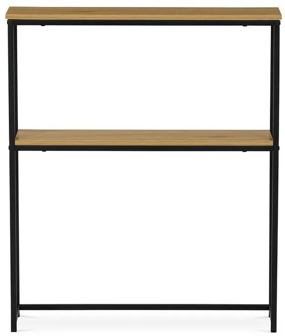 Tárolóasztal 70×70 cm, MDF, natúr fa OAK