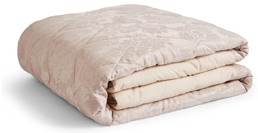 Bézs damaszt steppelt ágytakaró 240x260 cm Damask Jacquard – Catherine Lansfield