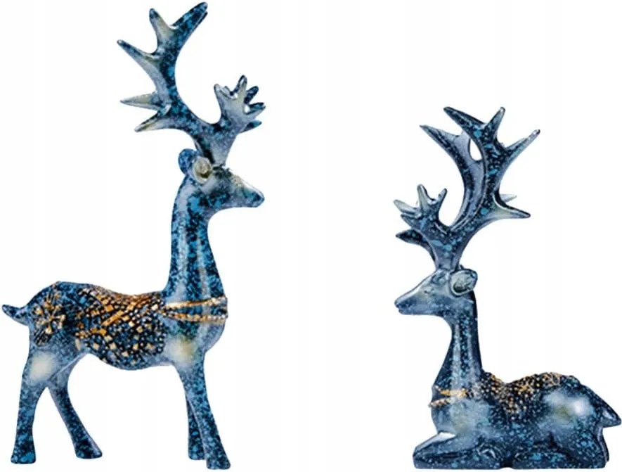 Bestoyard 1 pár kis rénszarvas, dekoratív kék