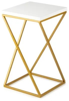 LOFT virágtartó állvány 40x24 cm arany/fehér