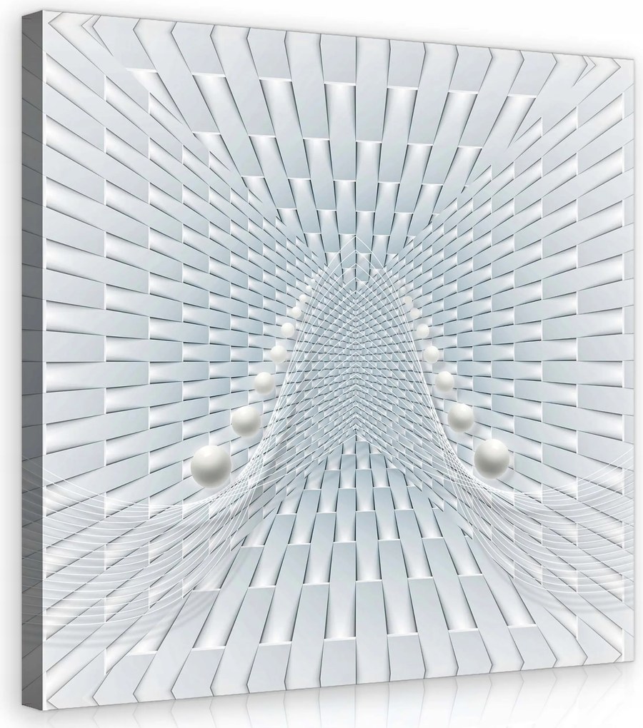 Vászonkép 40x40 Geometrikus tér illúziója skandináv stílusban a nappaliba