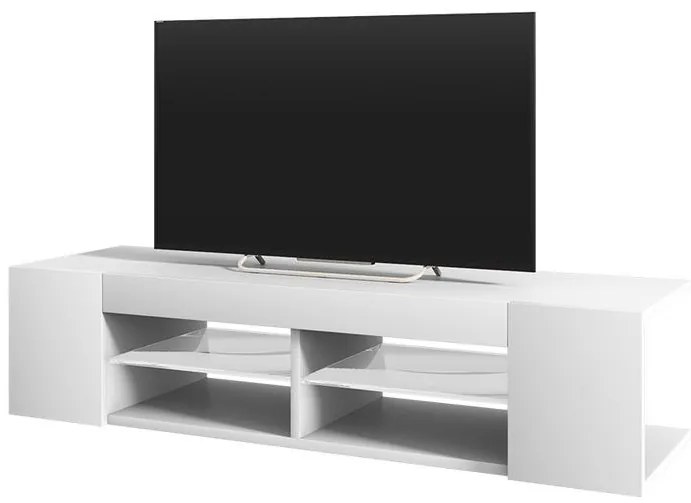 Tv szekrény/asztal Monty 137 (világítással) (fehér). Akció -15%. 1098626
