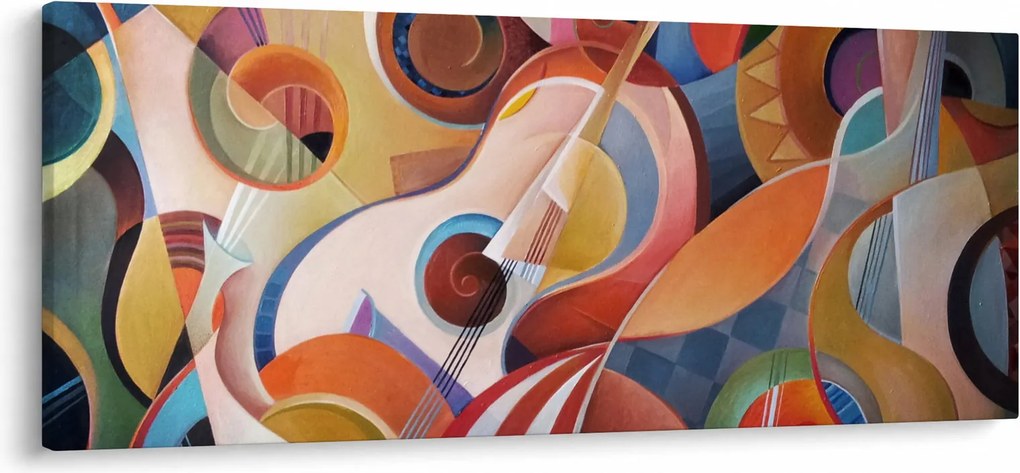 Kép - Zenei absztrakt (120x50 cm)