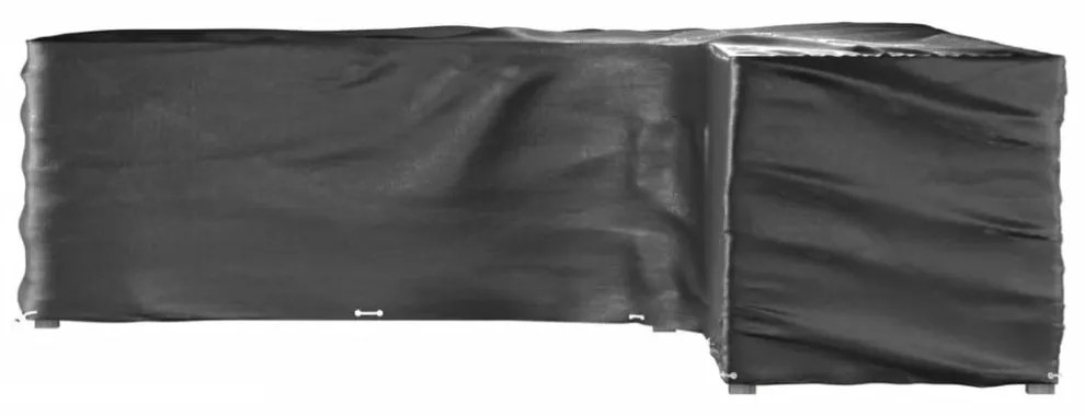 2 db L-alakú kerti bútorhuzat 20 fűzőlyukkal 300x300x90 cm