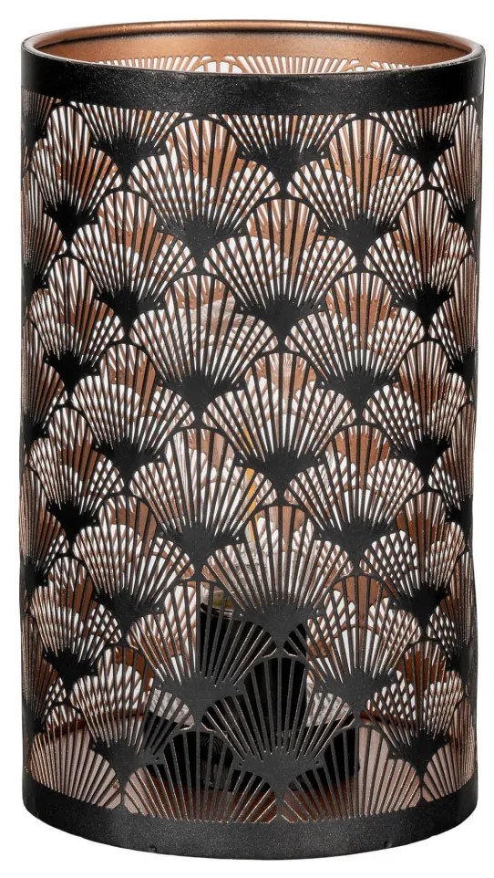 Nata dekorációs LED lámpások, fekete/réz, 60 darabos készlet