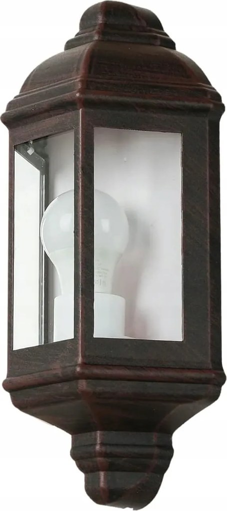 Kültéri fali lámpa barna E27 IP44 9,5cm kültéri tengeri antik