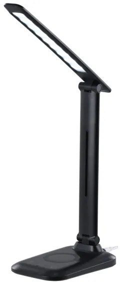 Immax 09106L - LUMI dimmelhető LED asztali lámpa vezeték nélküli Qi töltéssel LED/7W/230V fekete