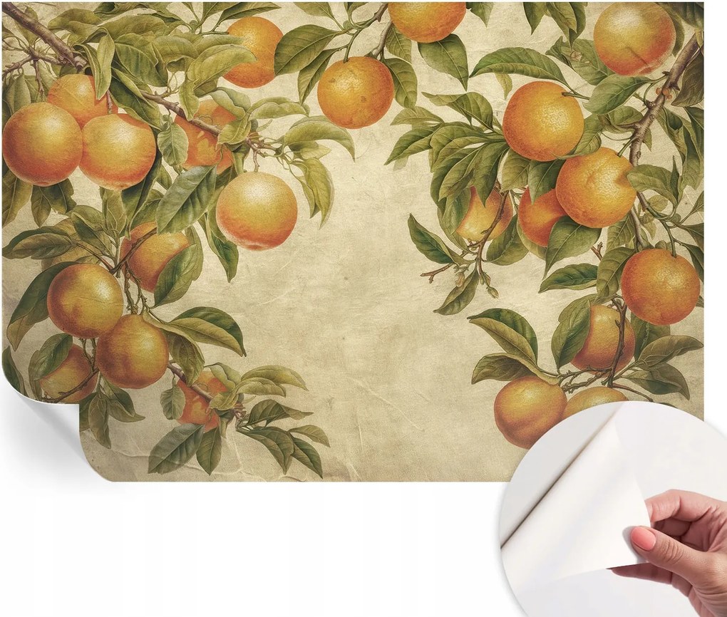 Dekoratív öntapadós fotótapéta irodába Gyümölcsös ágak 152x104 cm