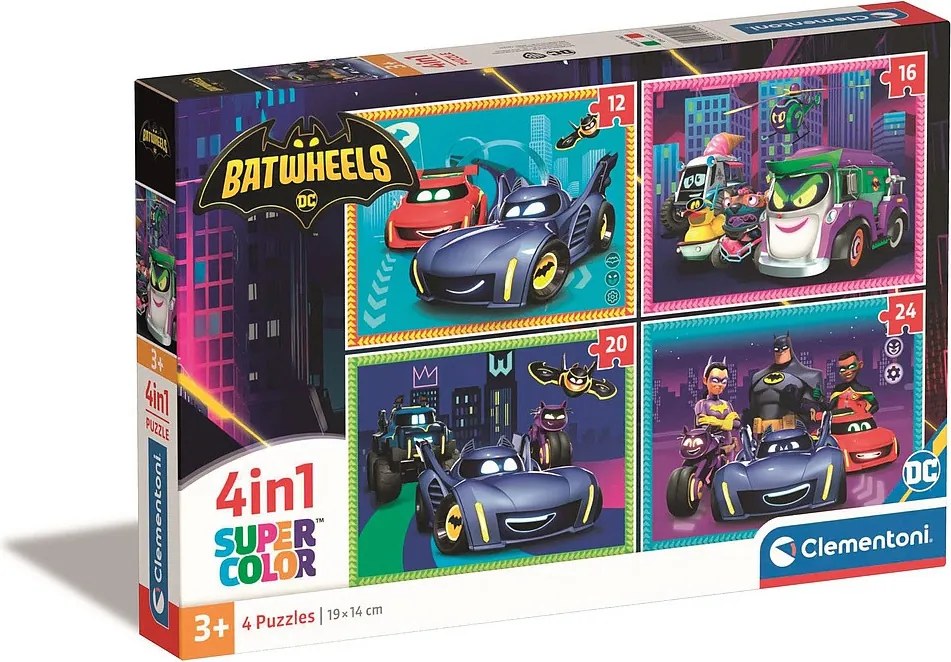 Batman Batwheels 4 az 1-ben puzzle Clementoni