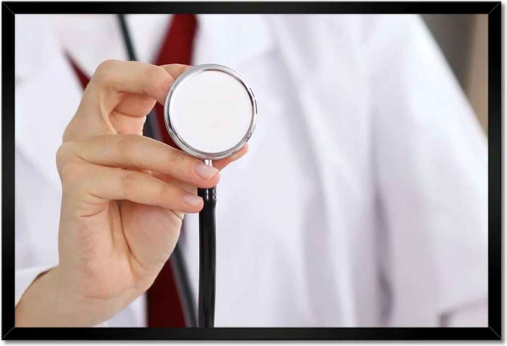 Poszterek keretben 60x40 Beteg Orvos Sztetoszkóp