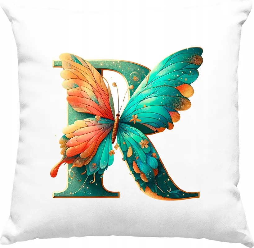 Párna Betű Pillangó Névre szóló Színes 8 Fehér