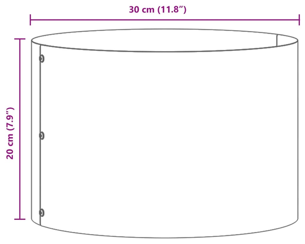 Fekete Fém Cserép Fekete Fém 30 x 30 x 20 cm Fekete Fém Cserép