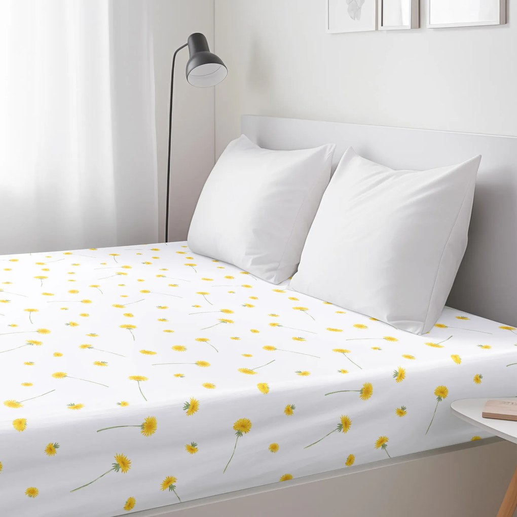 Goldea pamut gumis lepedő - pitypangok 200 x 200 cm