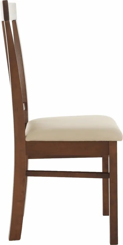 Étkezőszék, dió/bézs, OLEG NEW