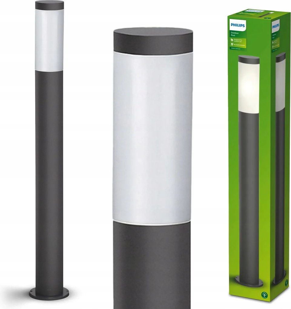 LED-es kerti lámpa Kültéri Philips Utrecht E27 IP44 Álló Oszlop 80cm