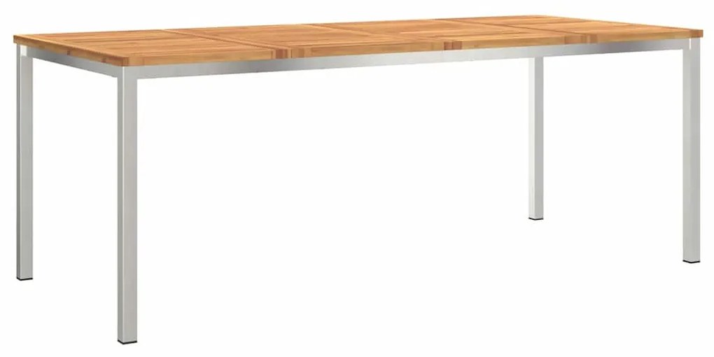 Kert étkező szett 9 pcs Barna tömör akácfa
