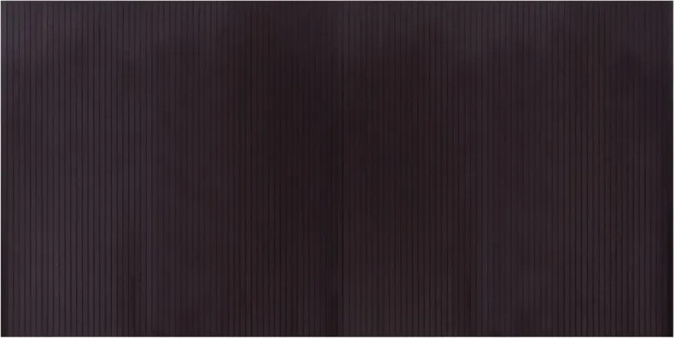 vidaXL négyszögletű sötétbarna bambusz szőnyeg 100 x 200 cm