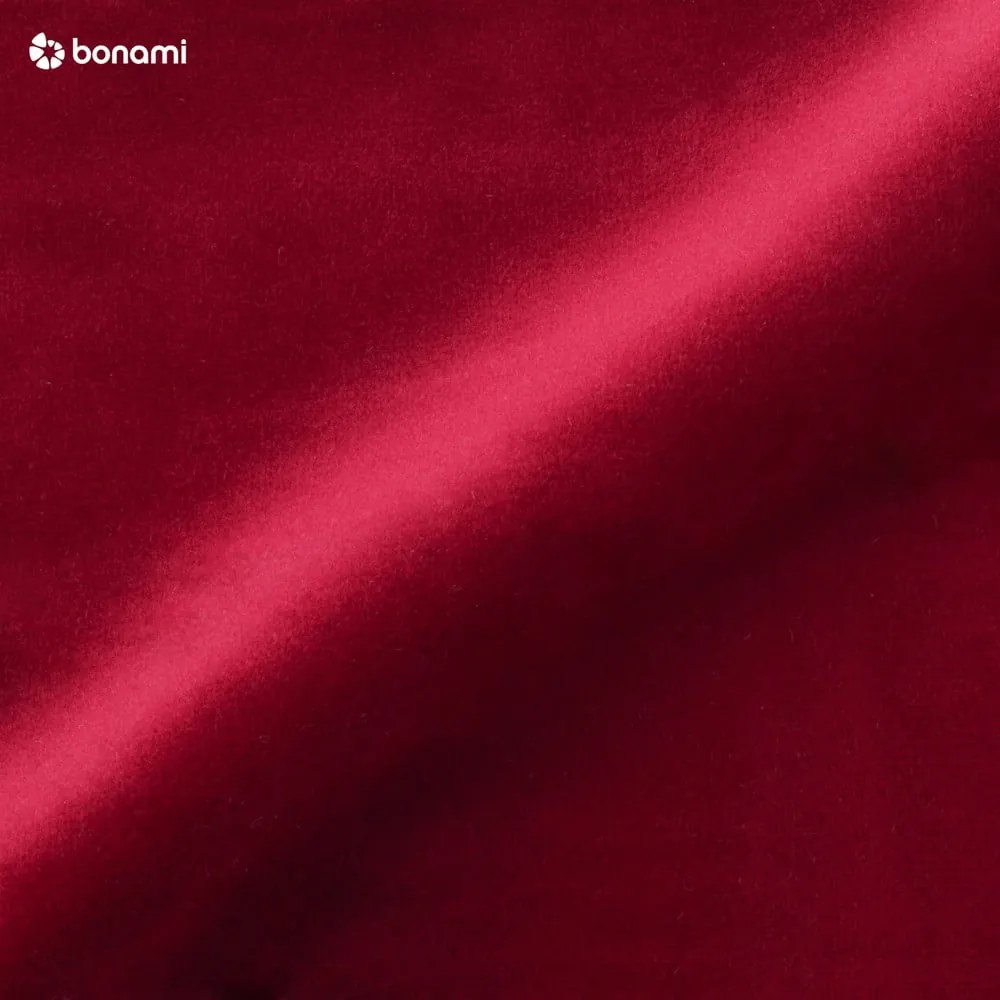 Bali piros bársony sarokkanapé, bal oldali - Cosmopolitan Design