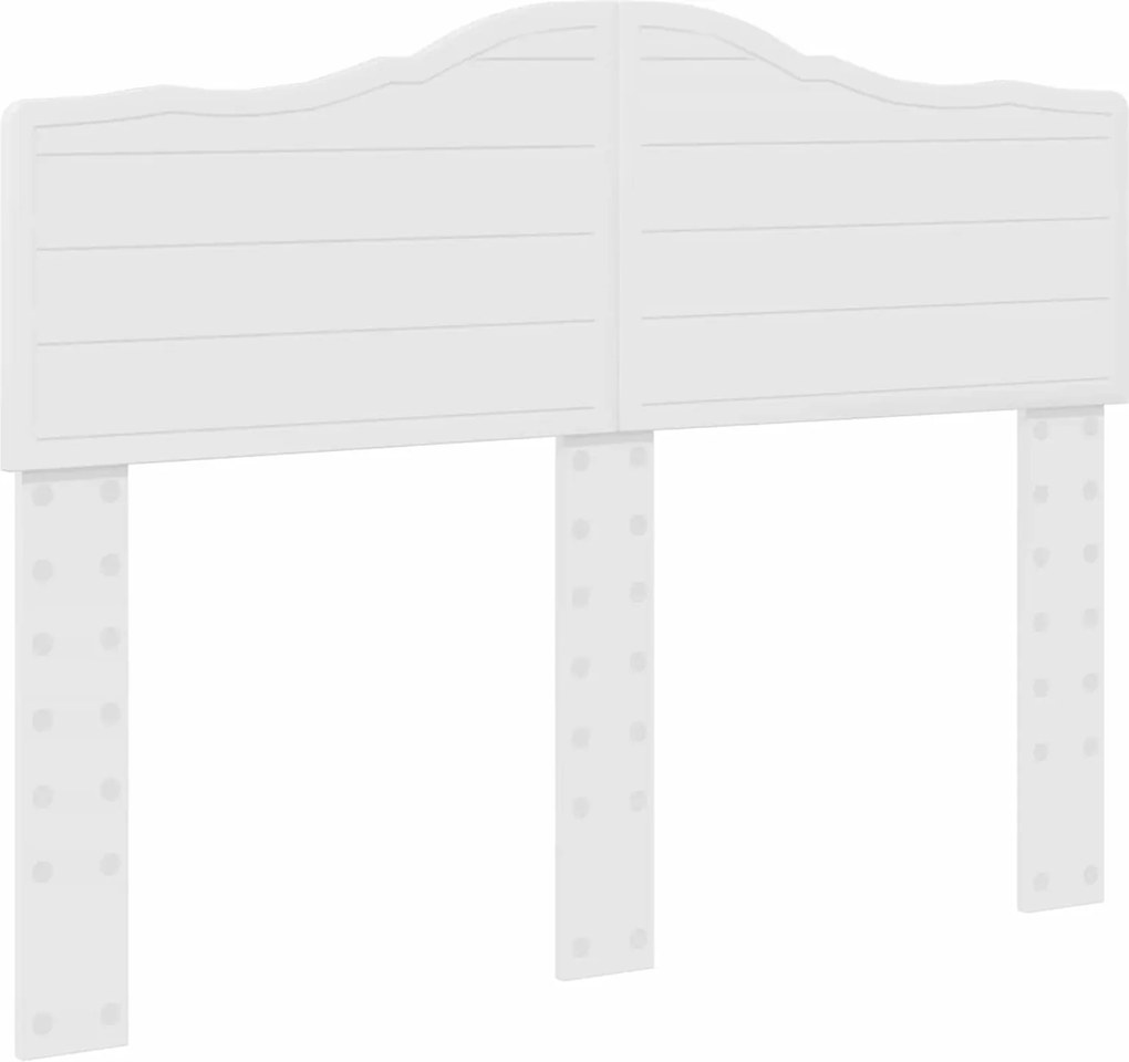 vidaXL Fejtámla Fényes Fehér 120 cm Faanyag