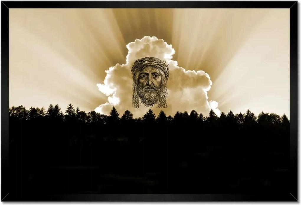 Poszterek keretben 60x40 Jézus Krisztus Mennyország