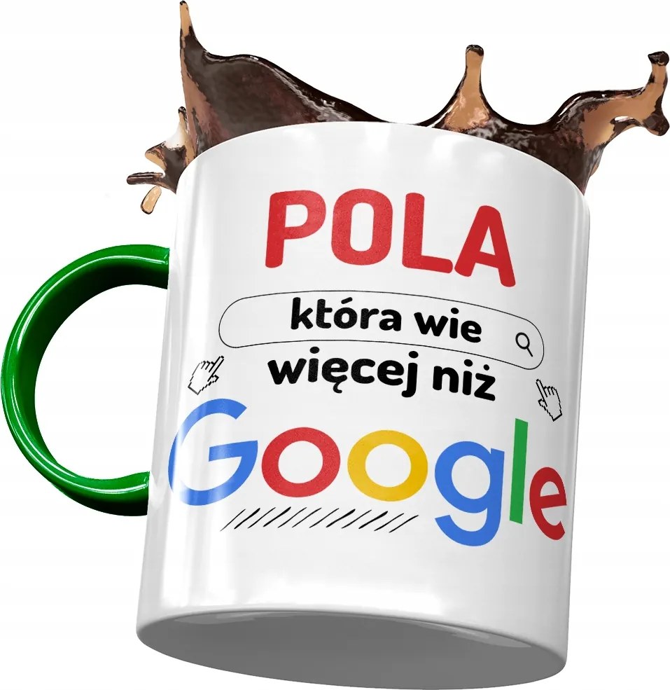 Zöld Bögre Poli Barátnők Feleség Barátnők Nyomtatott Fotóval