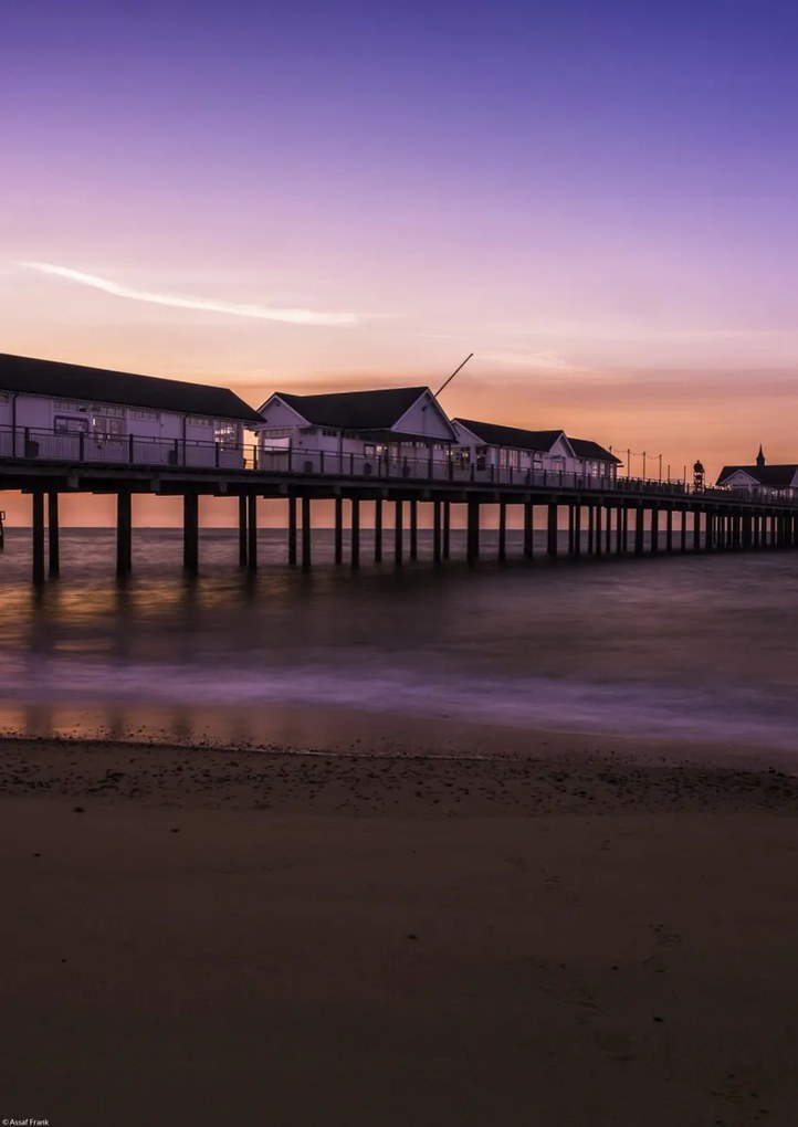 Poszter 29,7x42cm Móló napfelkeltekor, Assaf Frank