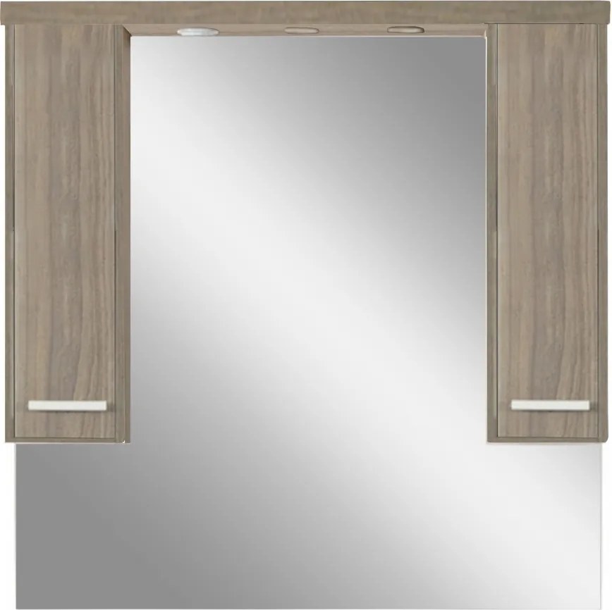 Nerva 105 cm-es tükrös felsőszekrény, Rauna szil