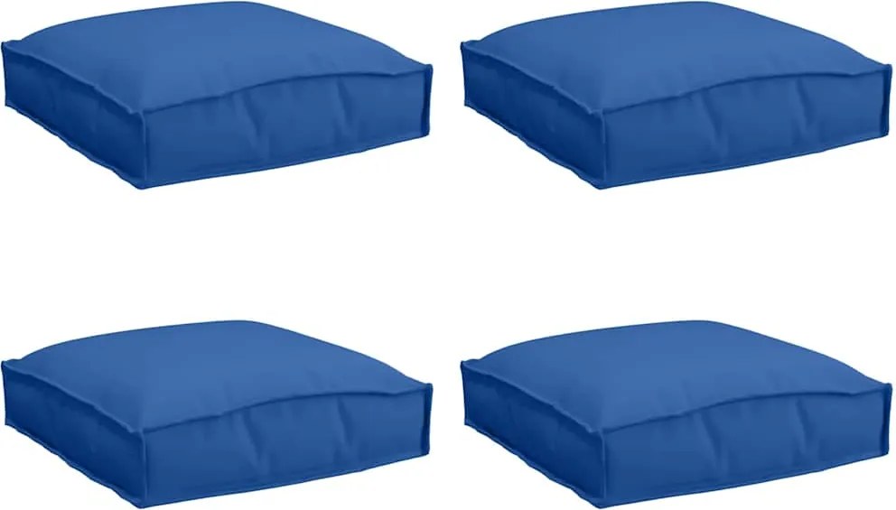 vidaXL Párna 4 pcs Királykék 40 x 40 x 8 cm Oxford Szövet